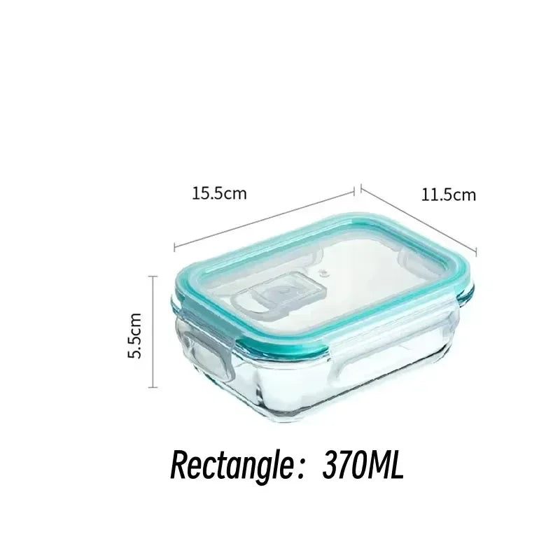 Borosilicate Glass Lunch Box Set - Airtight & Leakproof