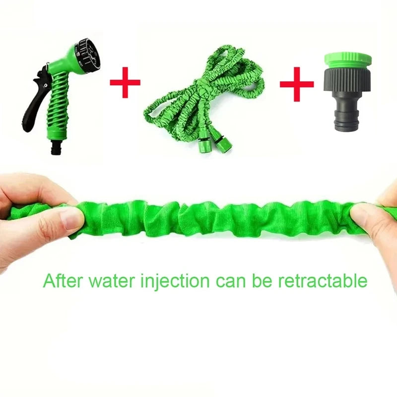 Expandable Garden Hose - 200ft with 7-Function Spray Nozzle