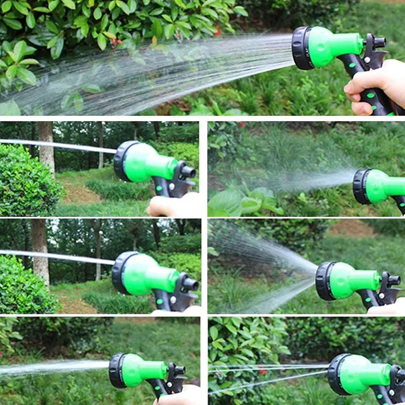 Expandable Garden Hose - 200ft with 7-Function Spray Nozzle