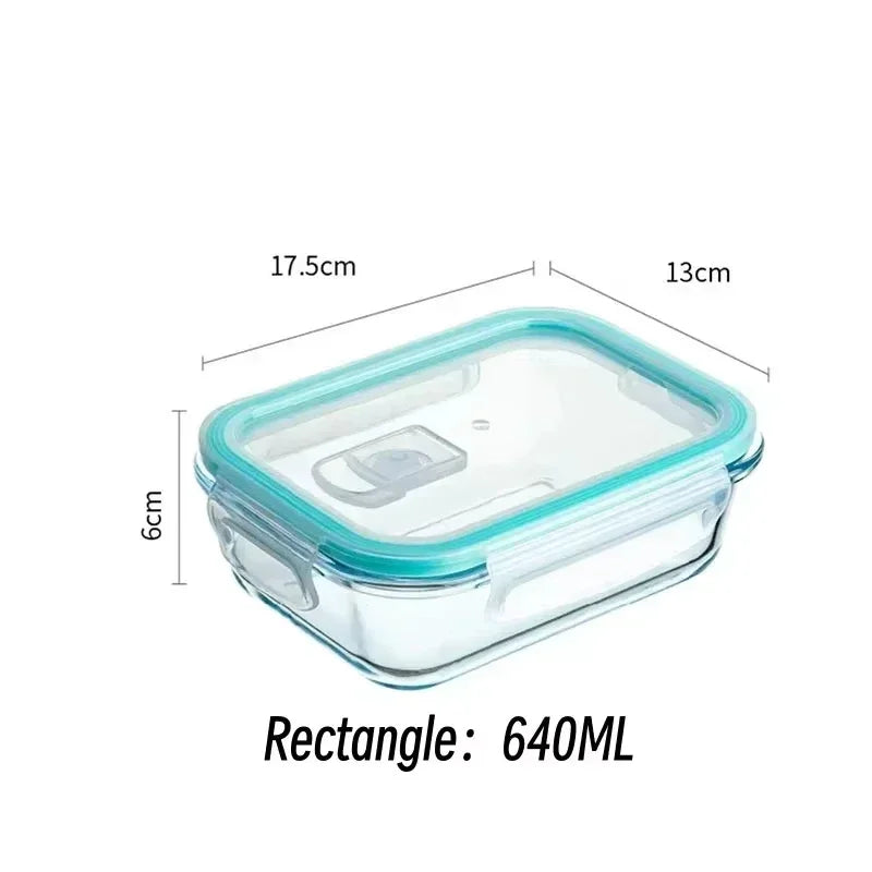 Borosilicate Glass Lunch Box Set - Airtight & Leakproof