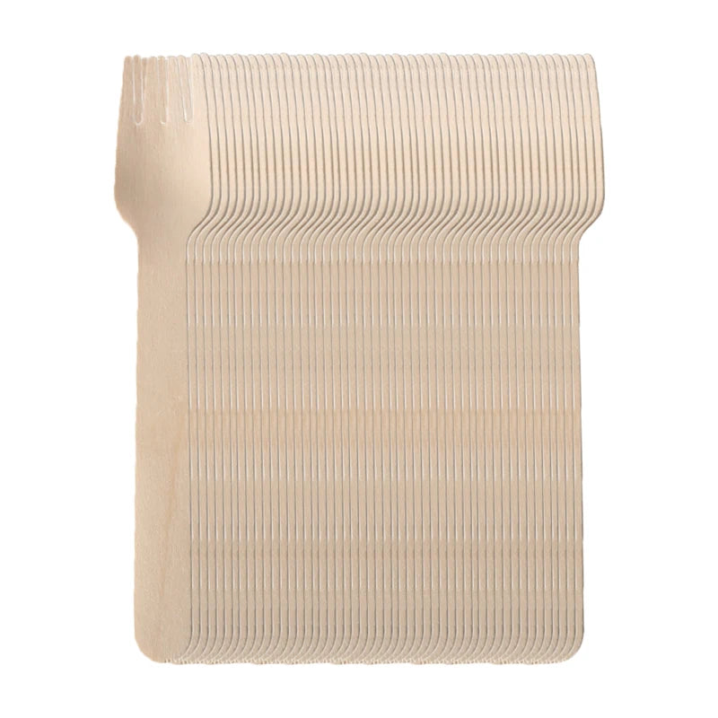 Wooden Utensil Set - 50 Piece Cutlery (Reusable Kitchen Essentials)
