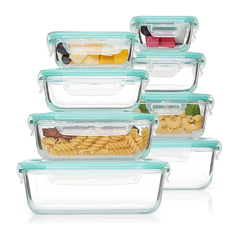 Borosilicate Glass Lunch Box Set - Airtight & Leakproof