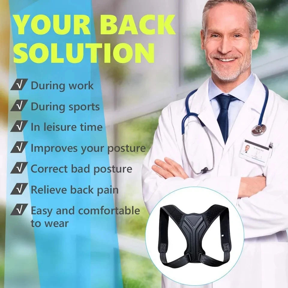 Posture Corrector Brace - Adjustable Back Support