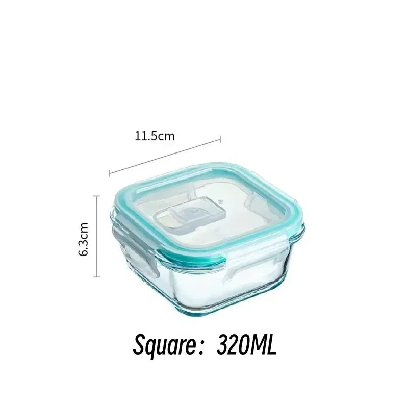 Borosilicate Glass Lunch Box Set - Airtight & Leakproof