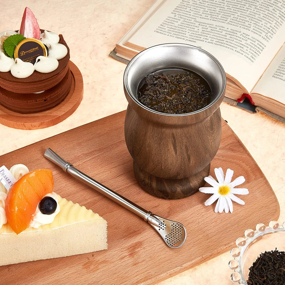 Yerba Mate Cup - 8oz Stainless Steel