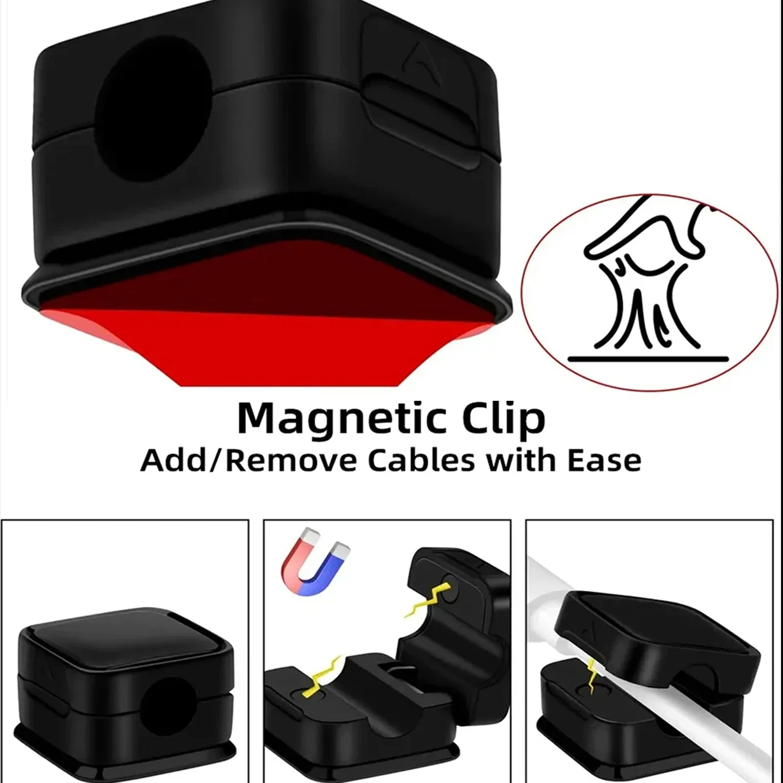 Magnetic Cable Organizer Clips