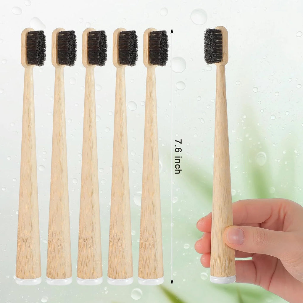 Bamboo Toothbrush - 4 Pack (Horse Bristles)