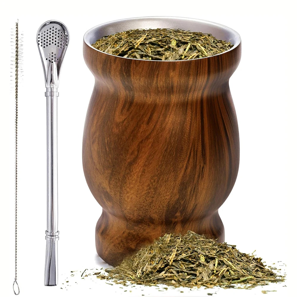 Yerba Mate Cup - 8oz Stainless Steel