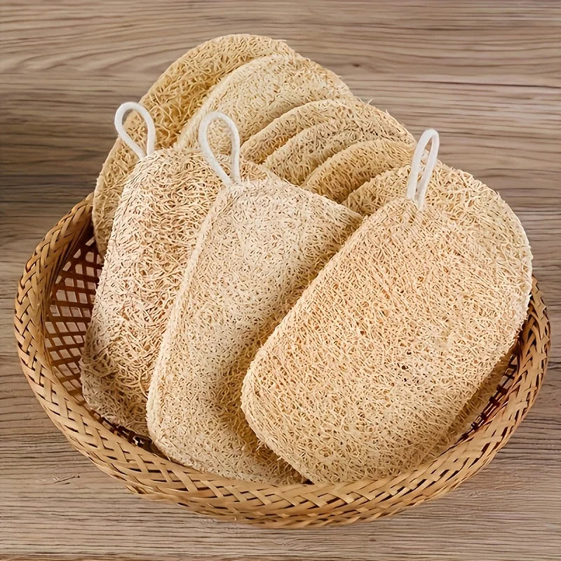 Natural Loofah Sponge - 6 Pack