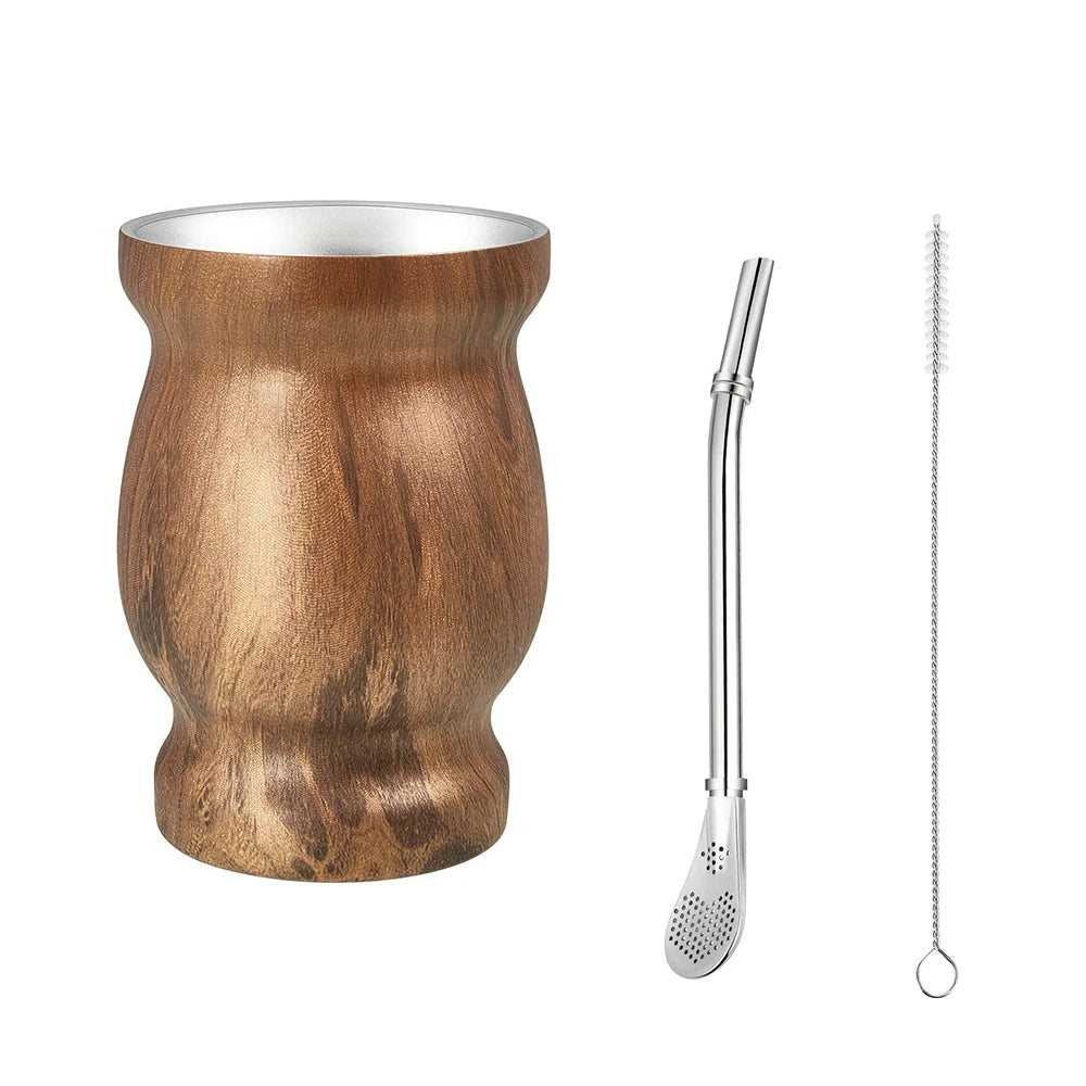 Yerba Mate Cup - 8oz Stainless Steel